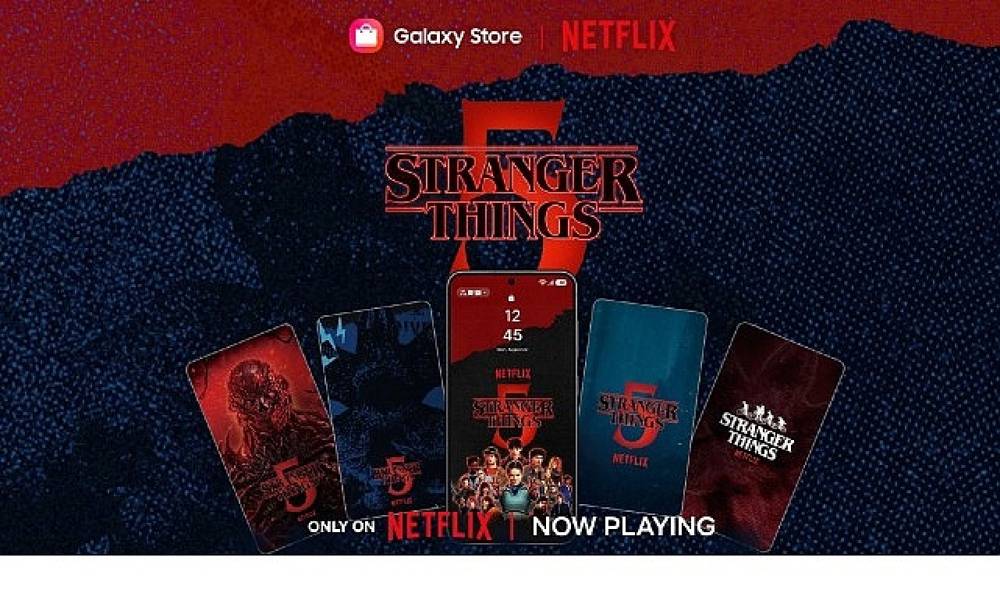 Upside Down ge&ccedil;idi sizi bekliyor: Samsung ve Netflix, Galaxy cihazlara &ouml;zel &ldquo;Stranger Things" teması sundu
